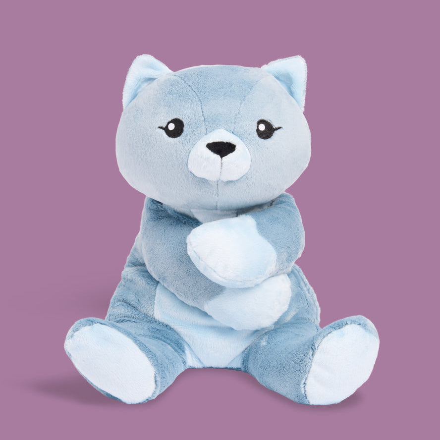 Hugimals - פראנקי החתול בובת כובד מחבקת