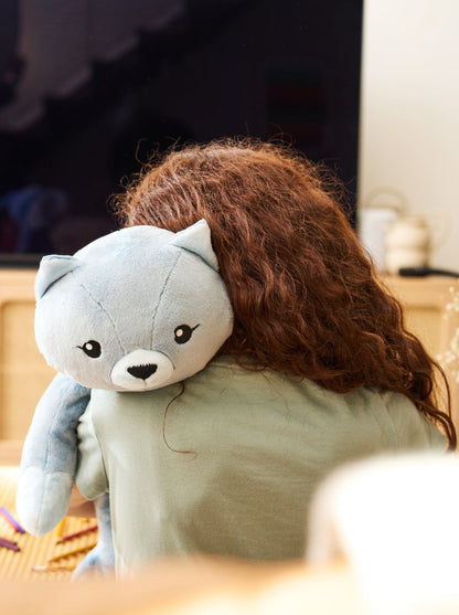 Hugimals - פראנקי החתול בובת כובד מחבקת